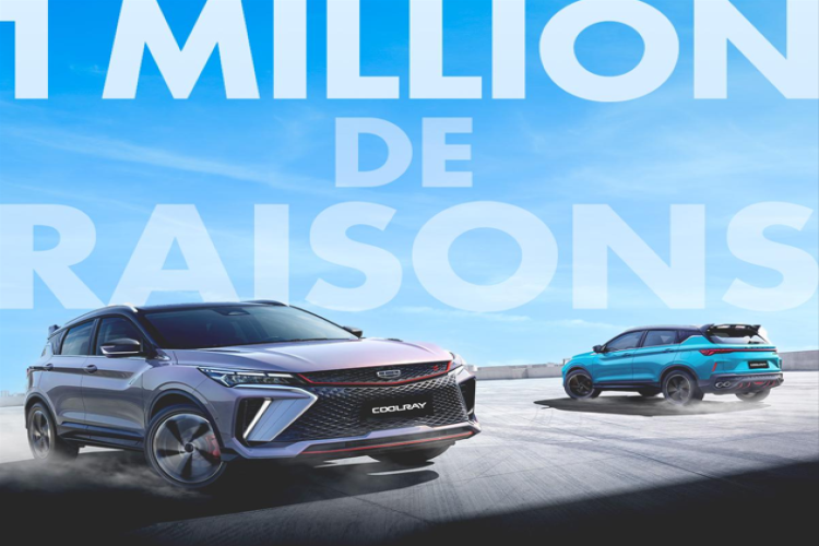 La Geely Coolray franchit le cap du million d'unités vendues à l'échelle mondiale